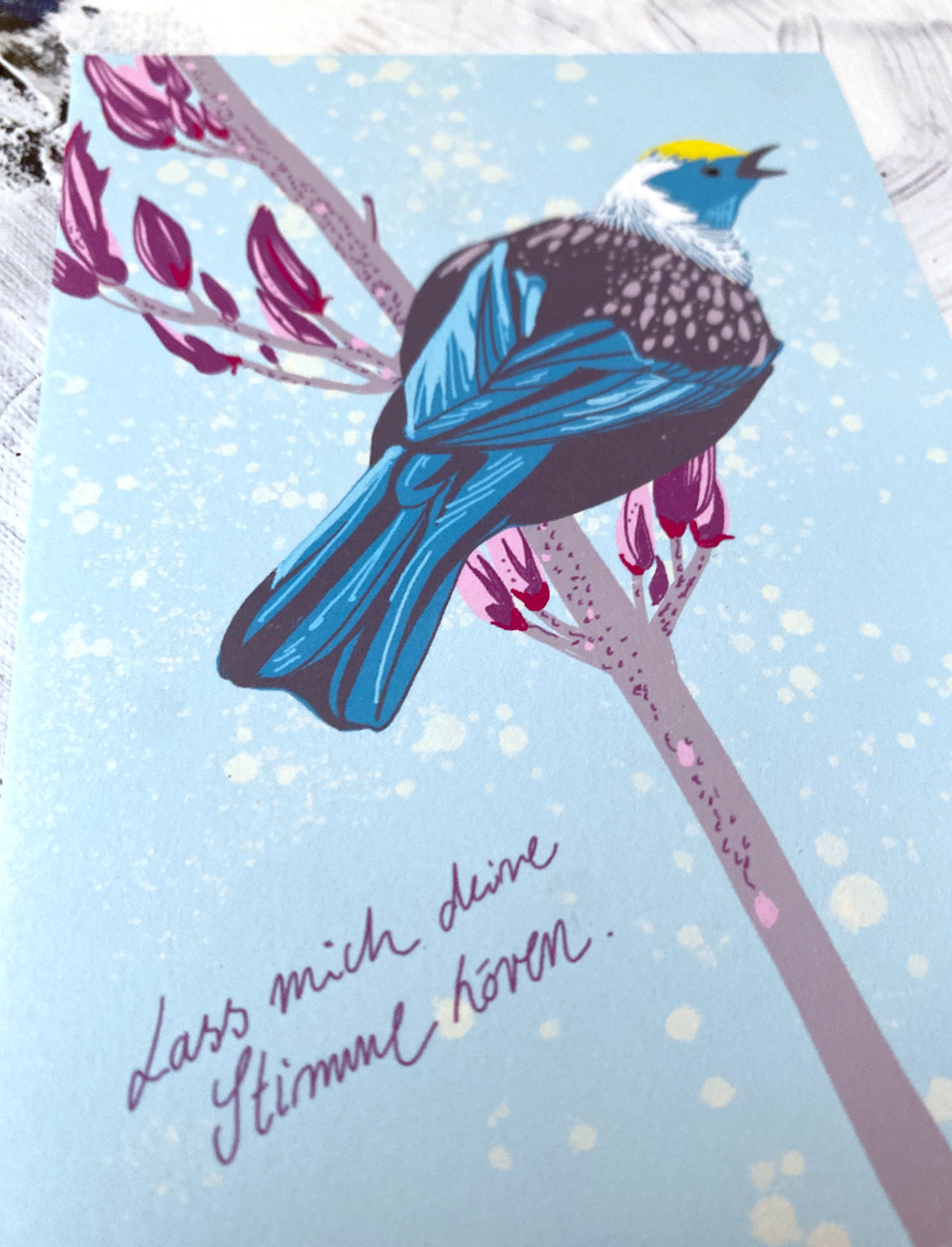 Postkarte "Lass mich deine Stimme hören"