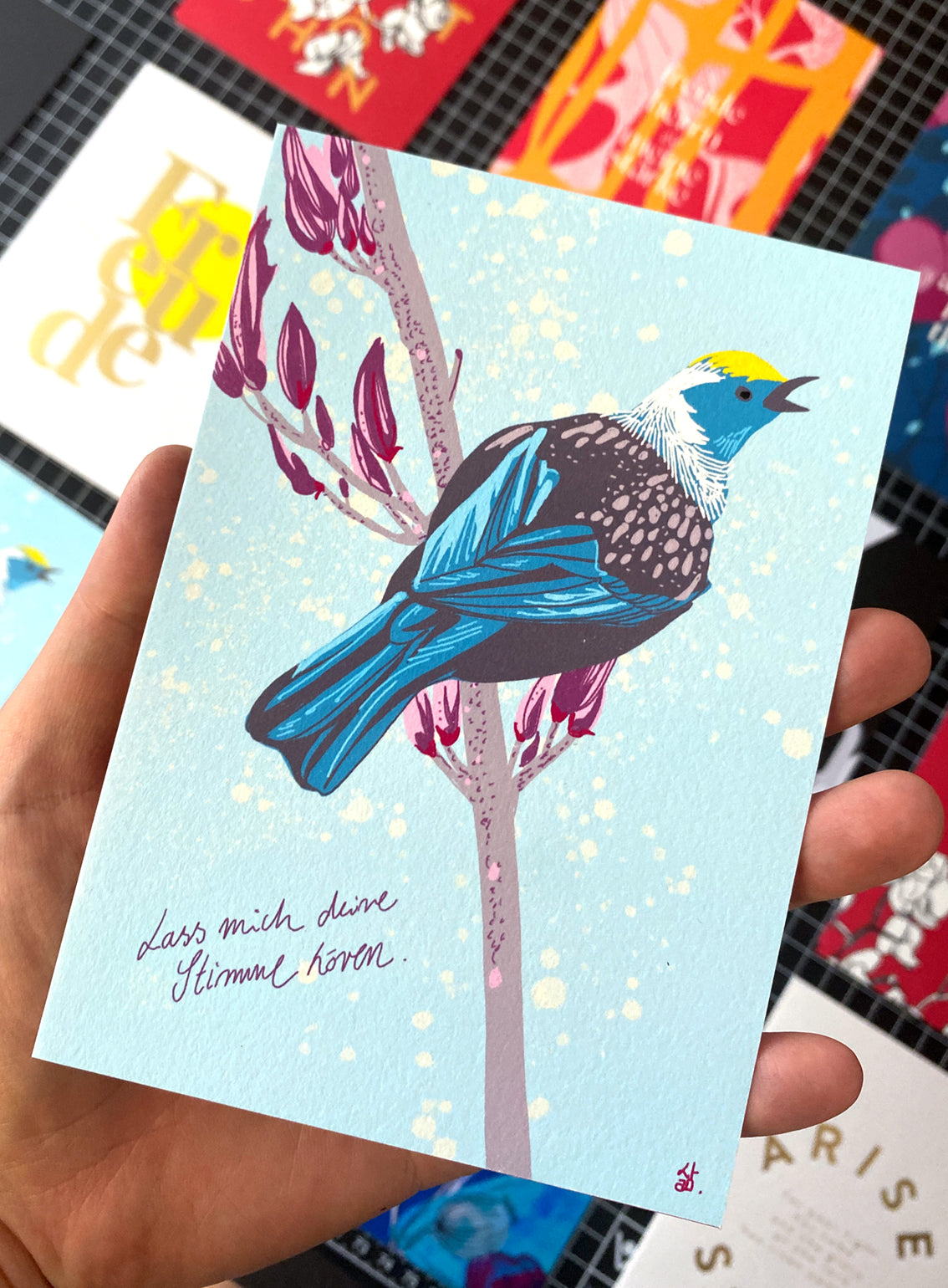Postkarte "Lass mich deine Stimme hören"