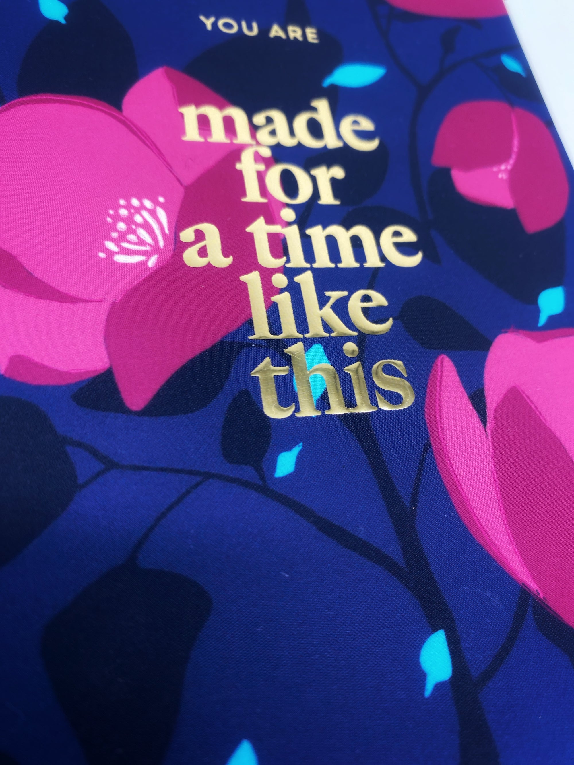 Postkarte "You are made for a time like this" mit Goldreliefprägung