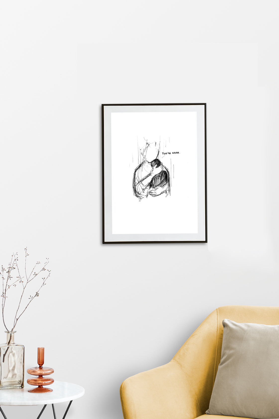 Kunstdruck "Safe in God" DIN-A 4
