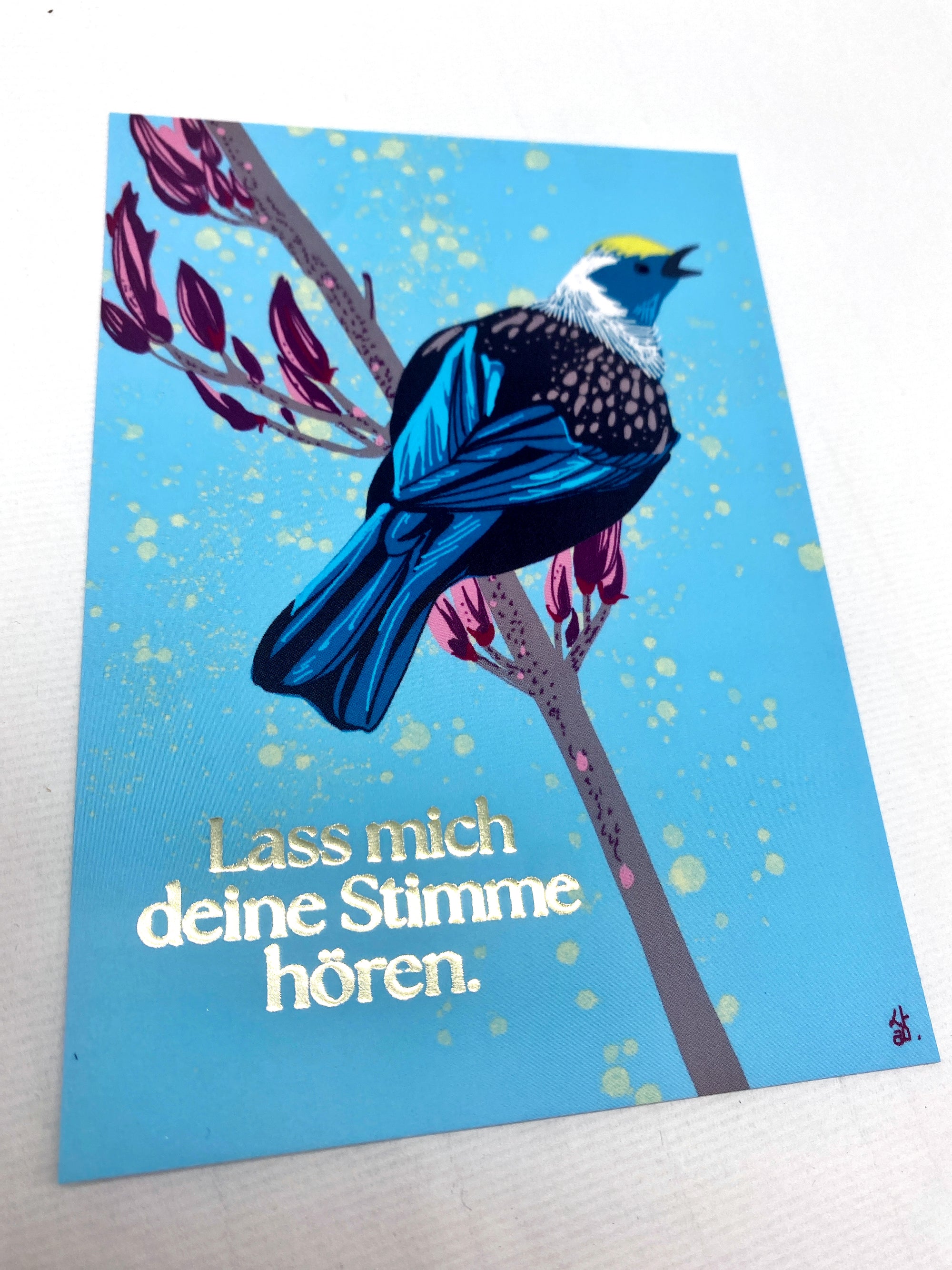 Postkarte "Lass mich deine Stimme hören"