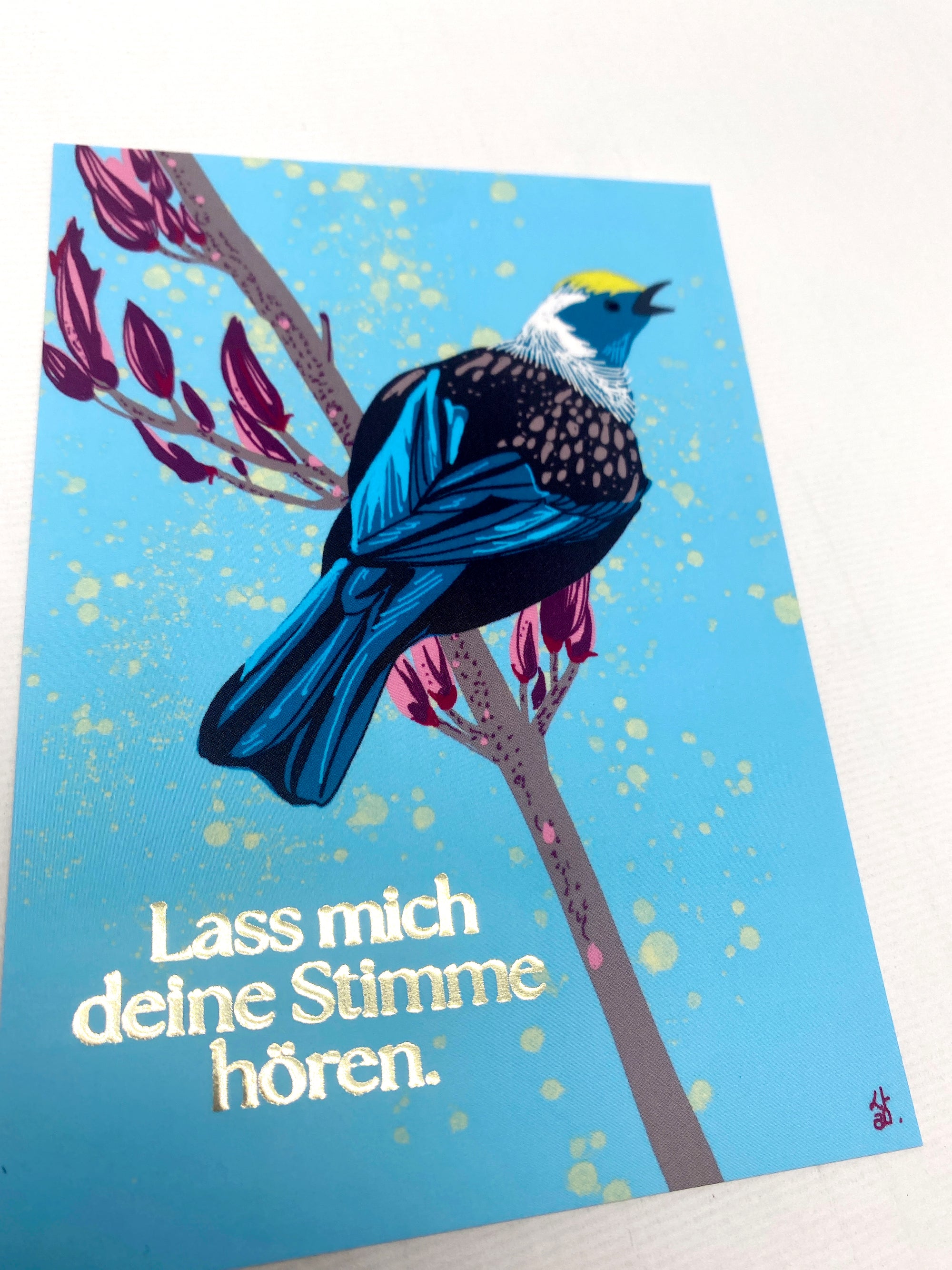 Postkarte "Lass mich deine Stimme hören"