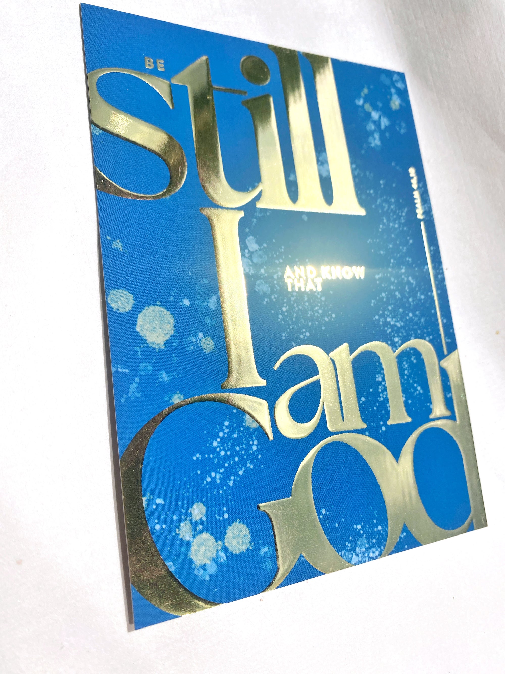 Postkarte "Be still and know that I am God"
