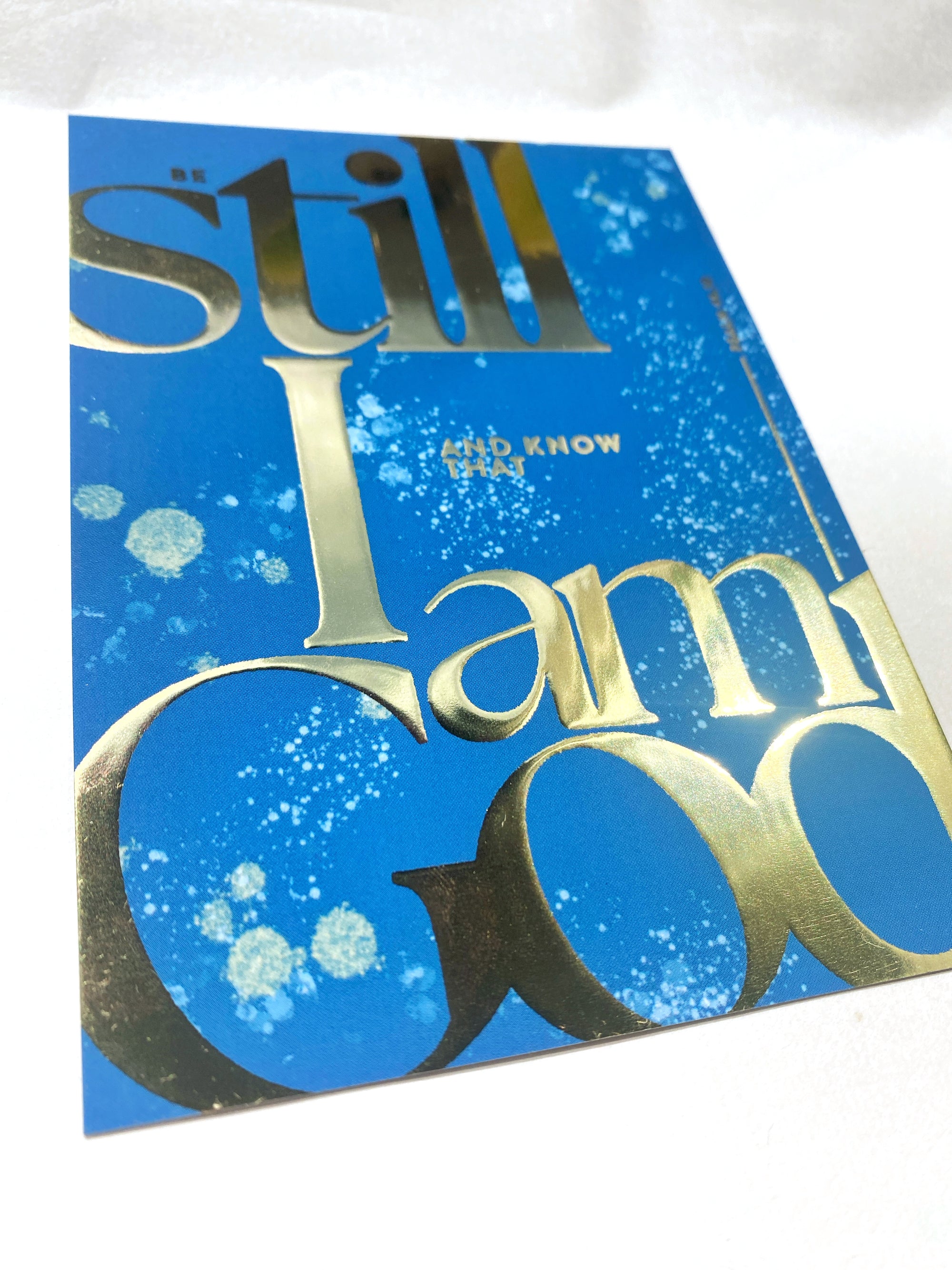 Postkarte "Be still and know that I am God"