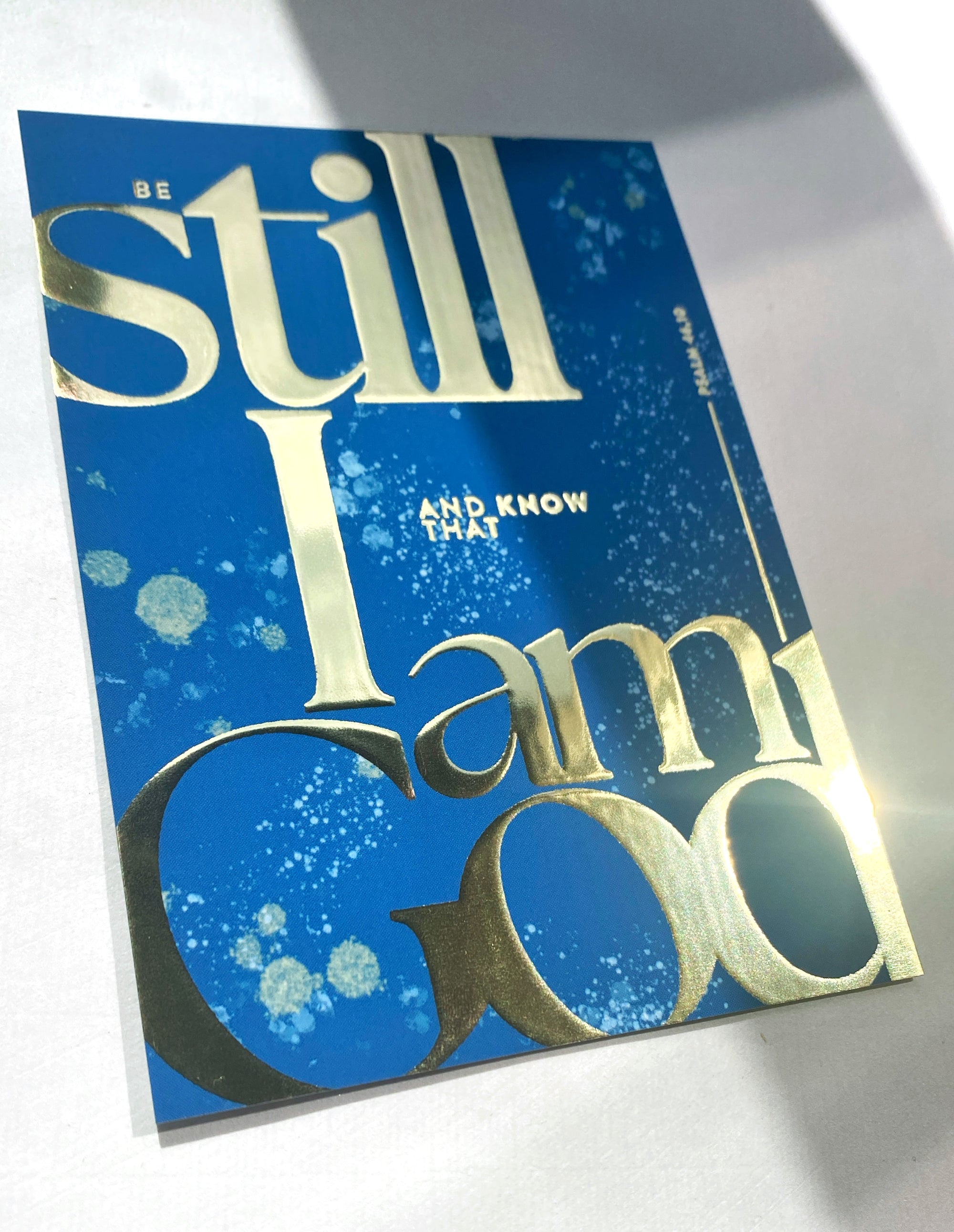Postkarte "Be still and know that I am God"