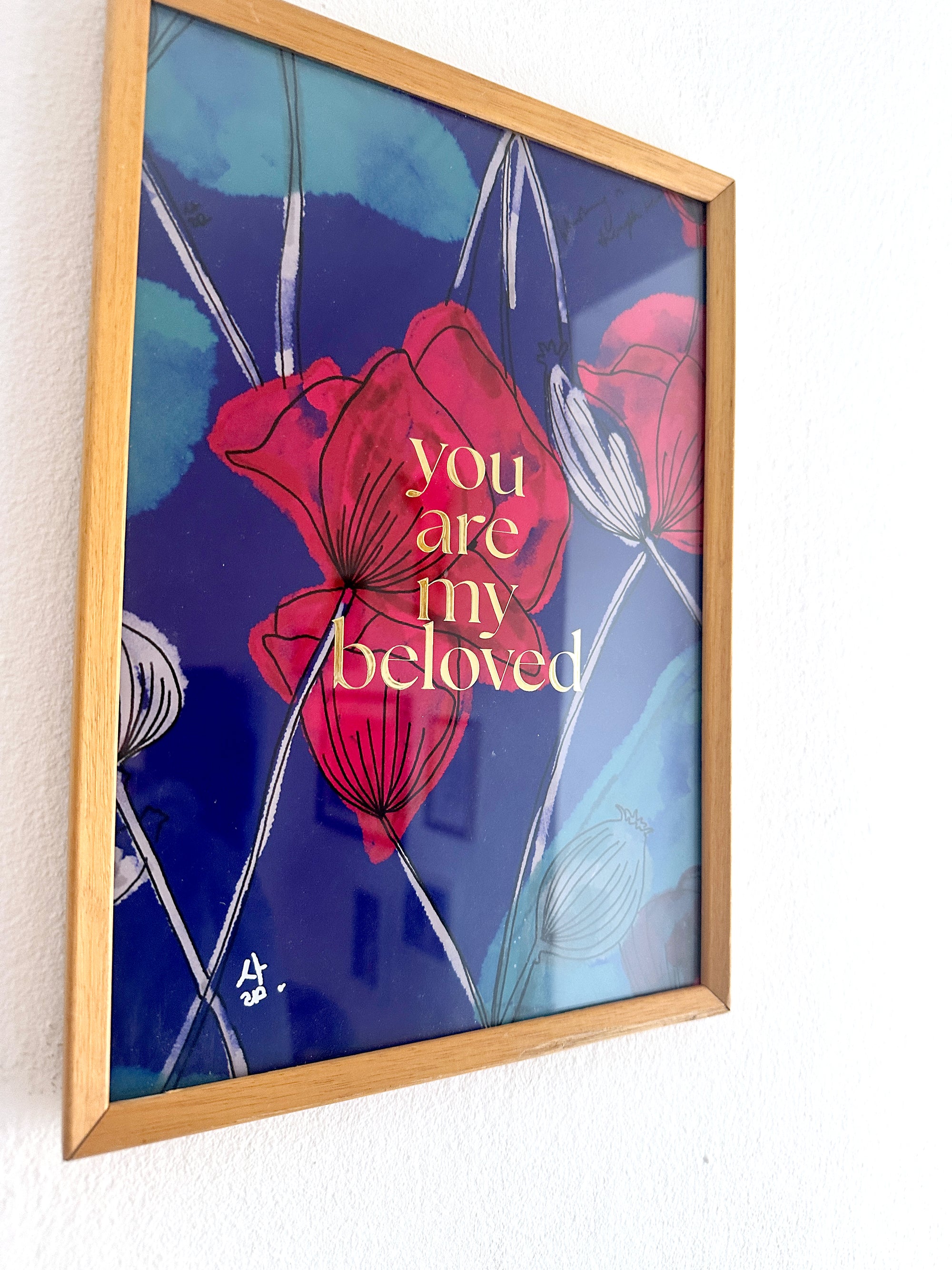 Kunstdruck A4 "You are my beloved"