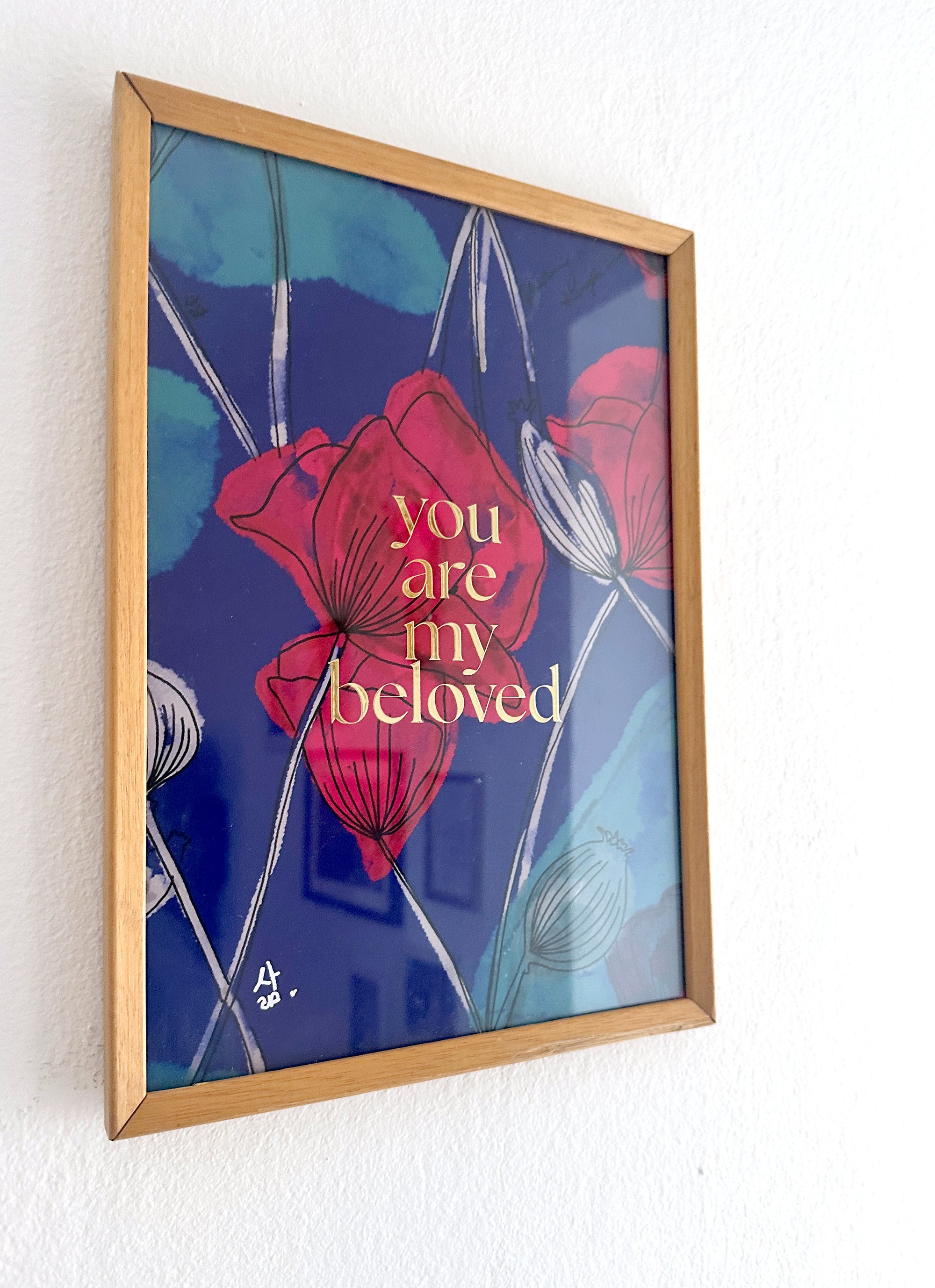 Kunstdruck A4 "You are my beloved"