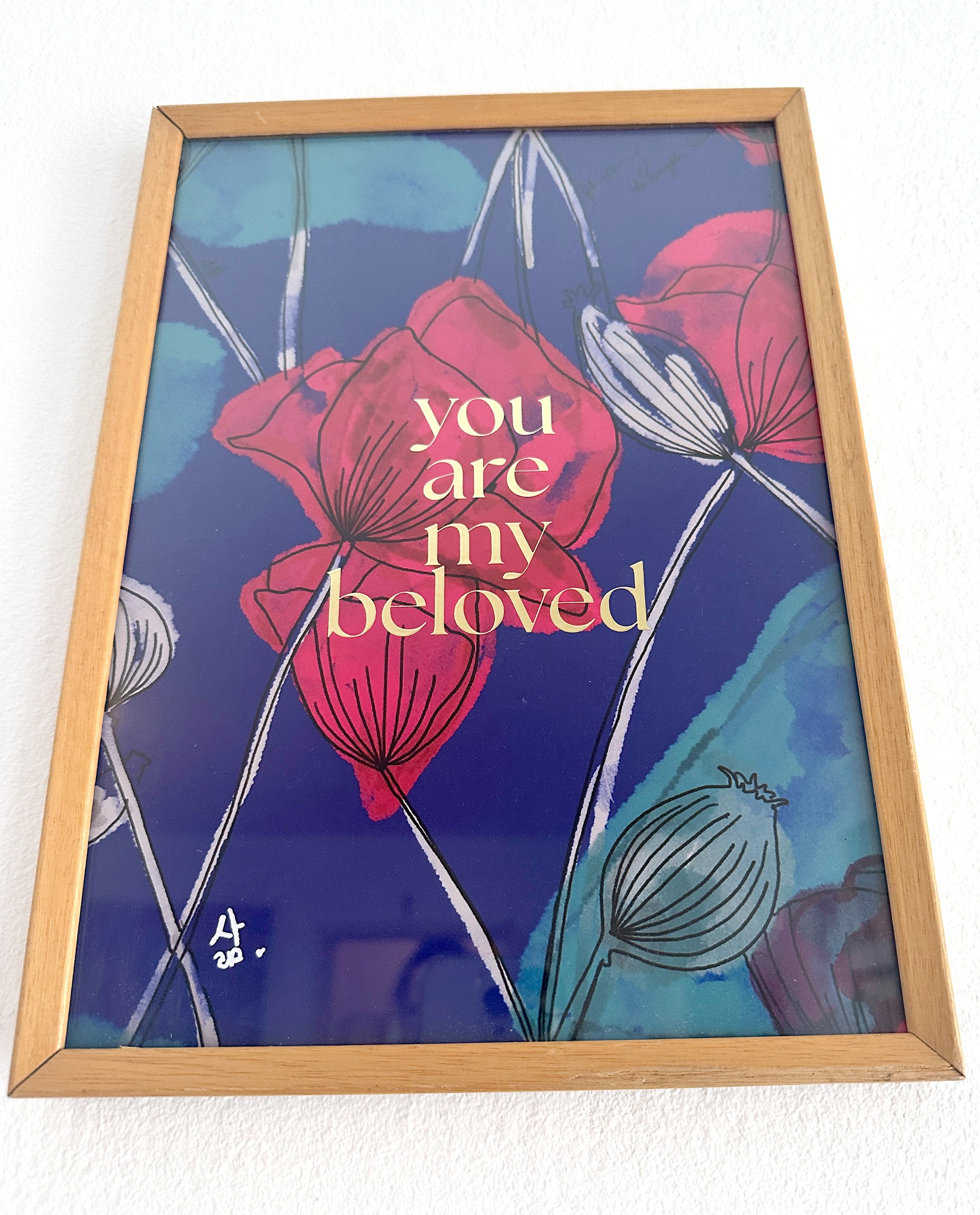 Kunstdruck A4 "You are my beloved"