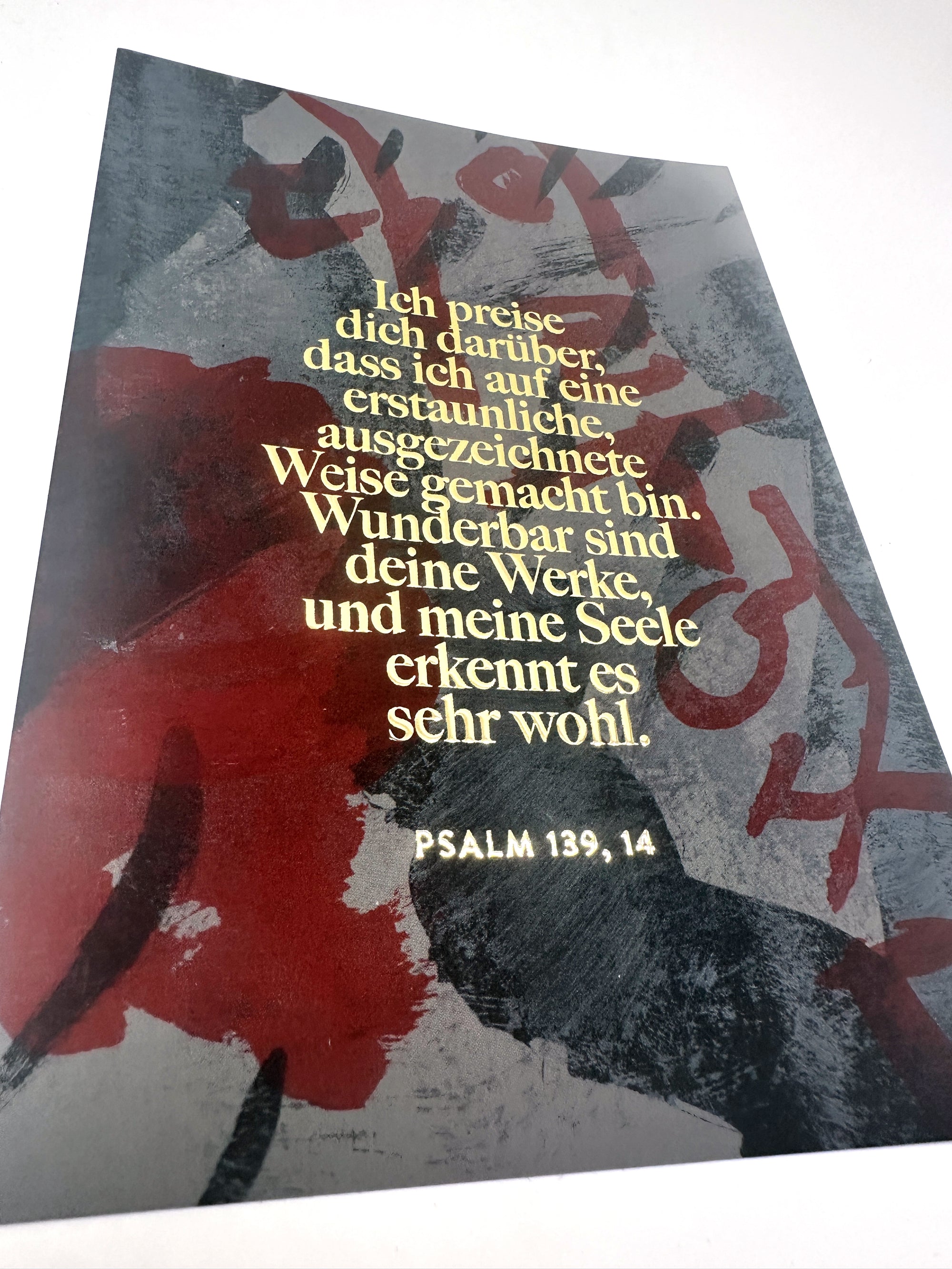 Maxikarte A5 "Ich bin wunderbar gemacht (Psalm139)