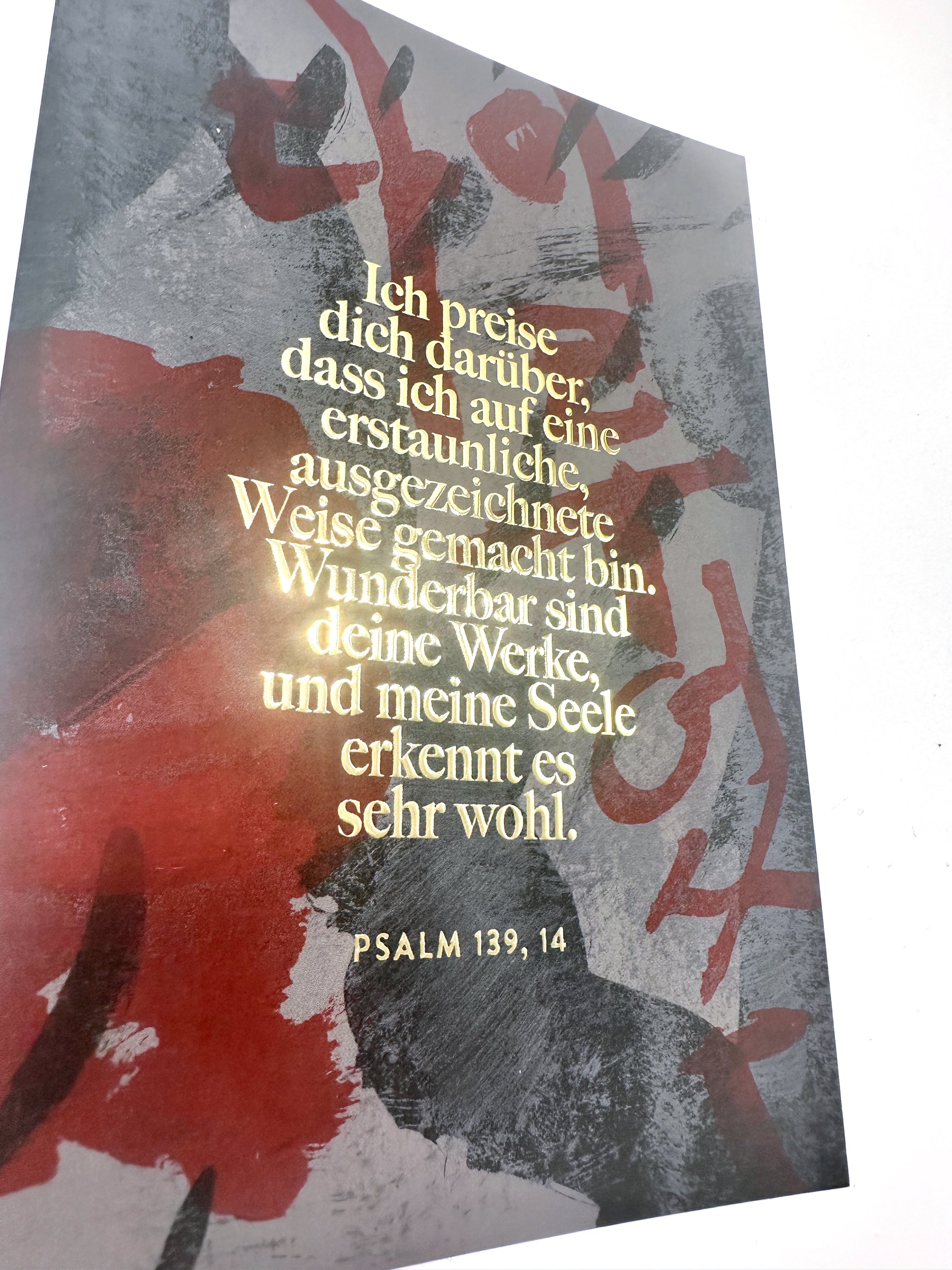 Maxikarte A5 "Ich bin wunderbar gemacht (Psalm139)