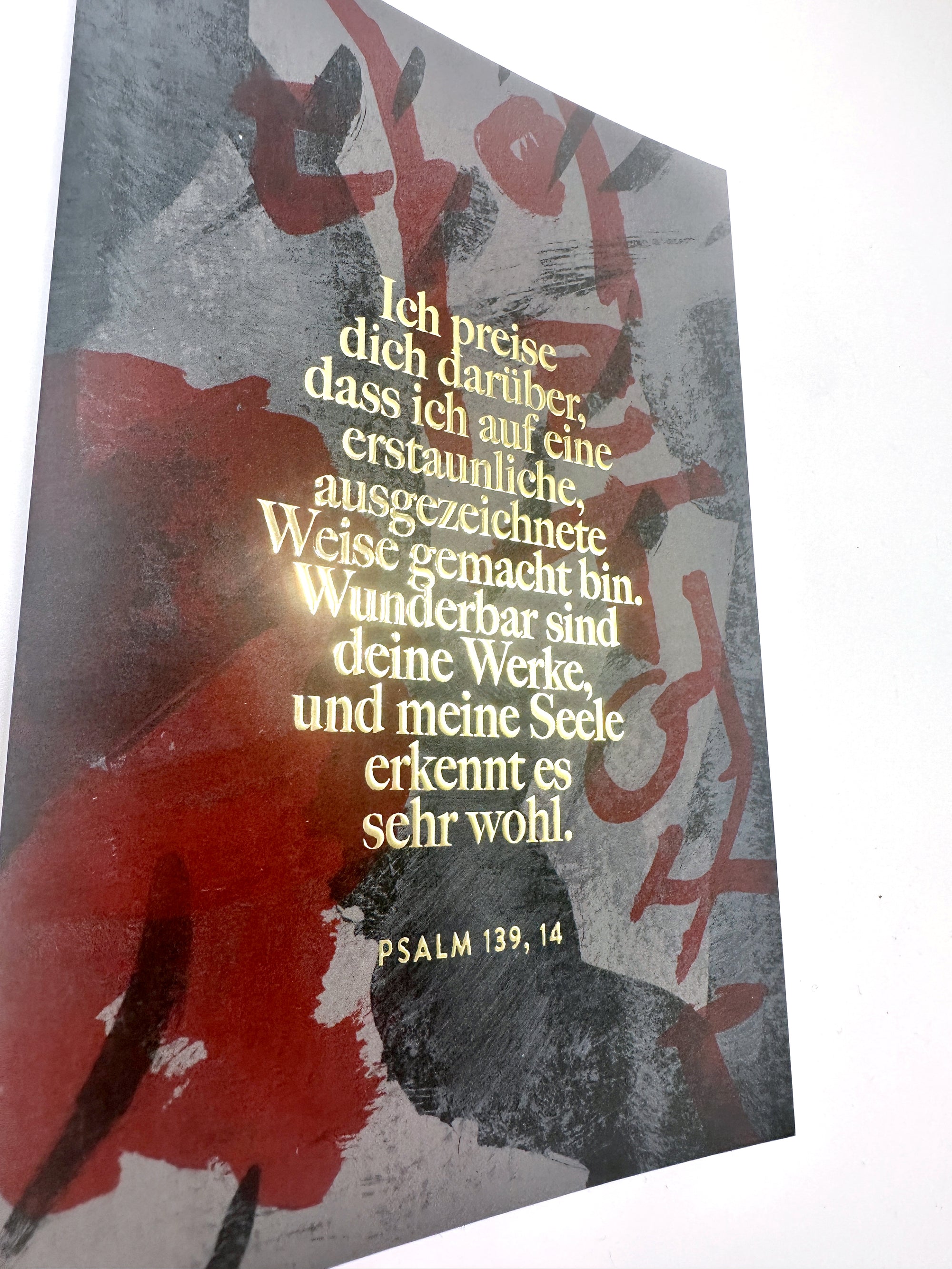 Maxikarte A5 "Ich bin wunderbar gemacht (Psalm139)