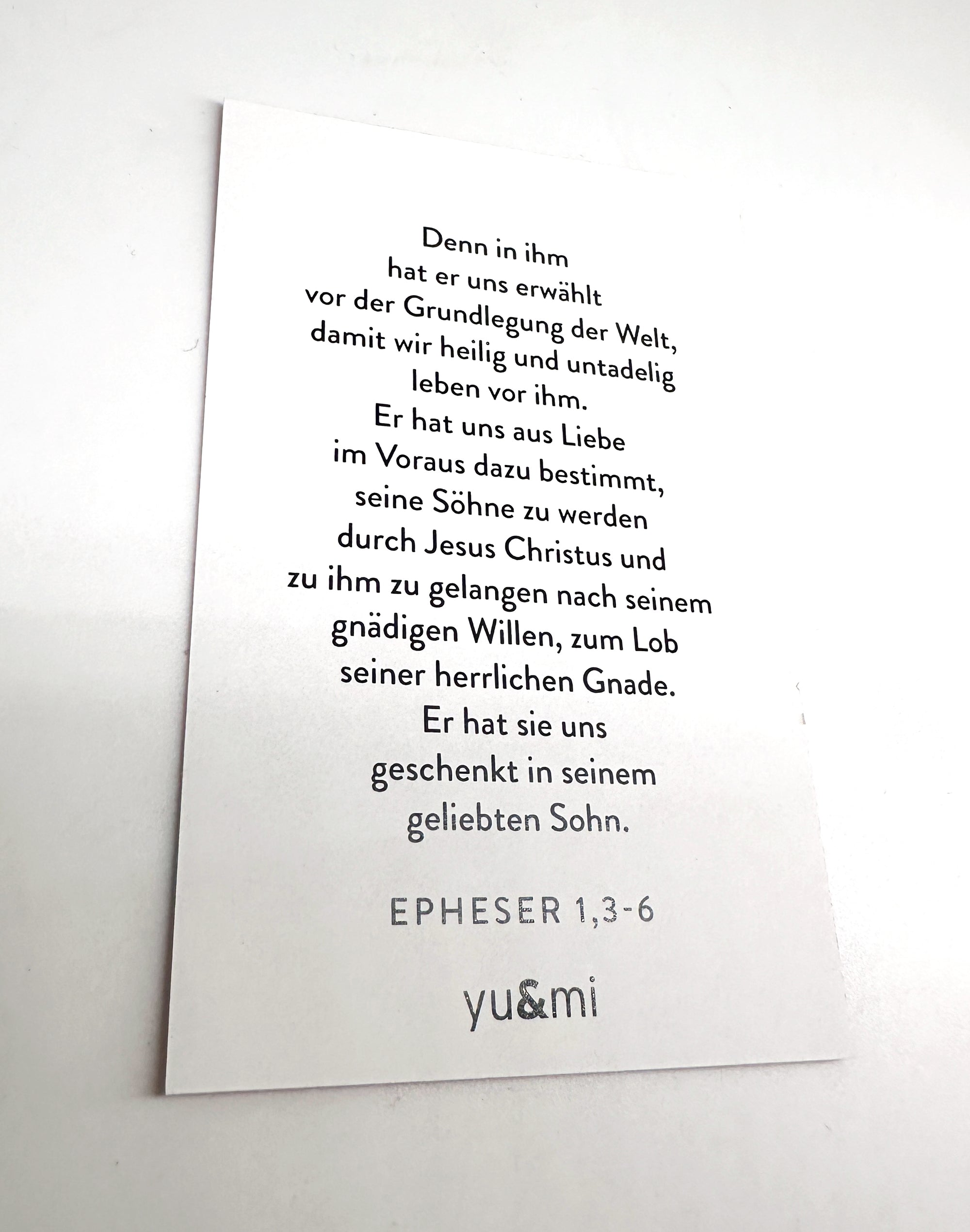 "Ich bin auserwählt" - Minikärtchen aus der Serie "Ich bin"