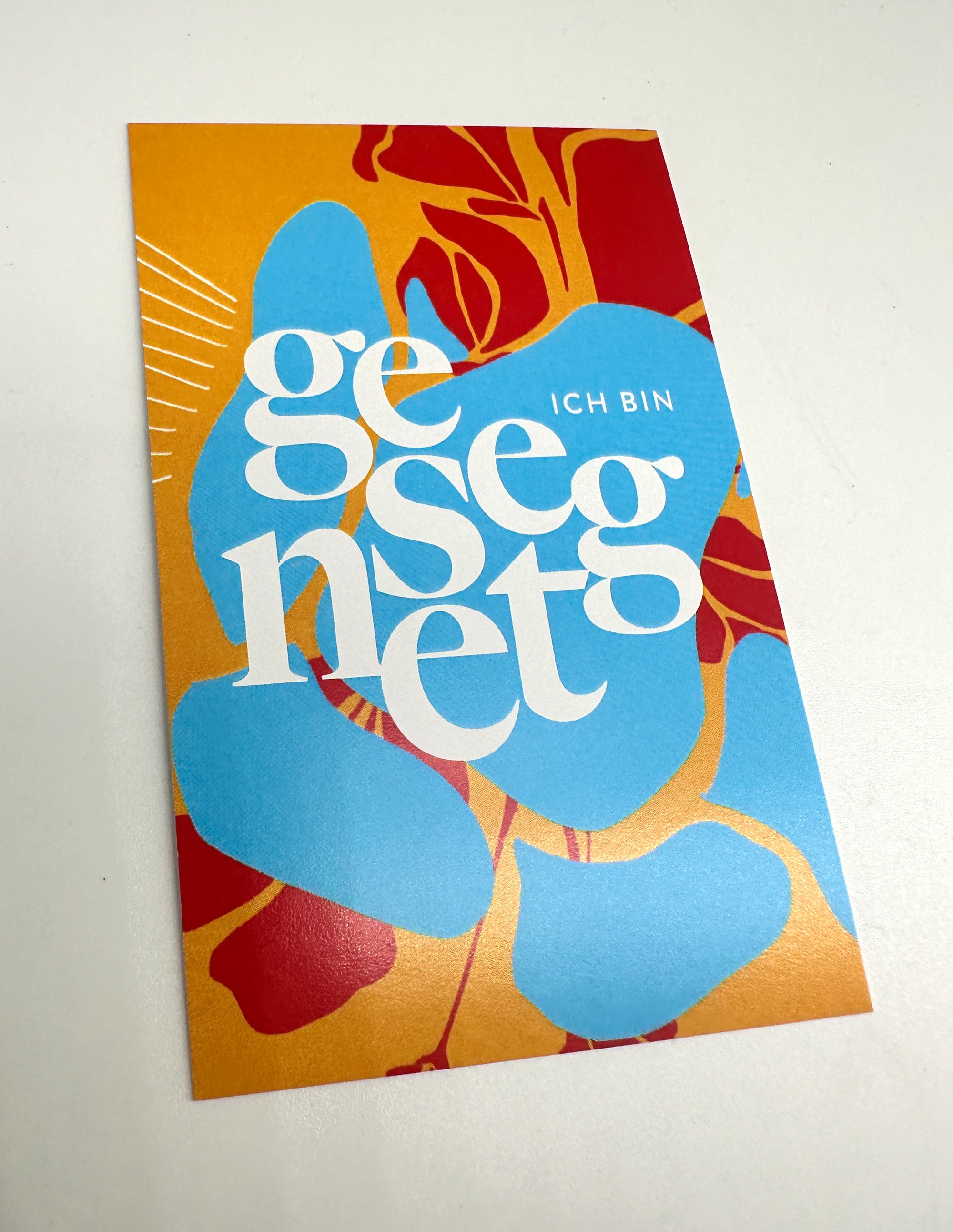 "Ich bin gesegnet" - Minikärtchen aus der Serie "Ich bin"