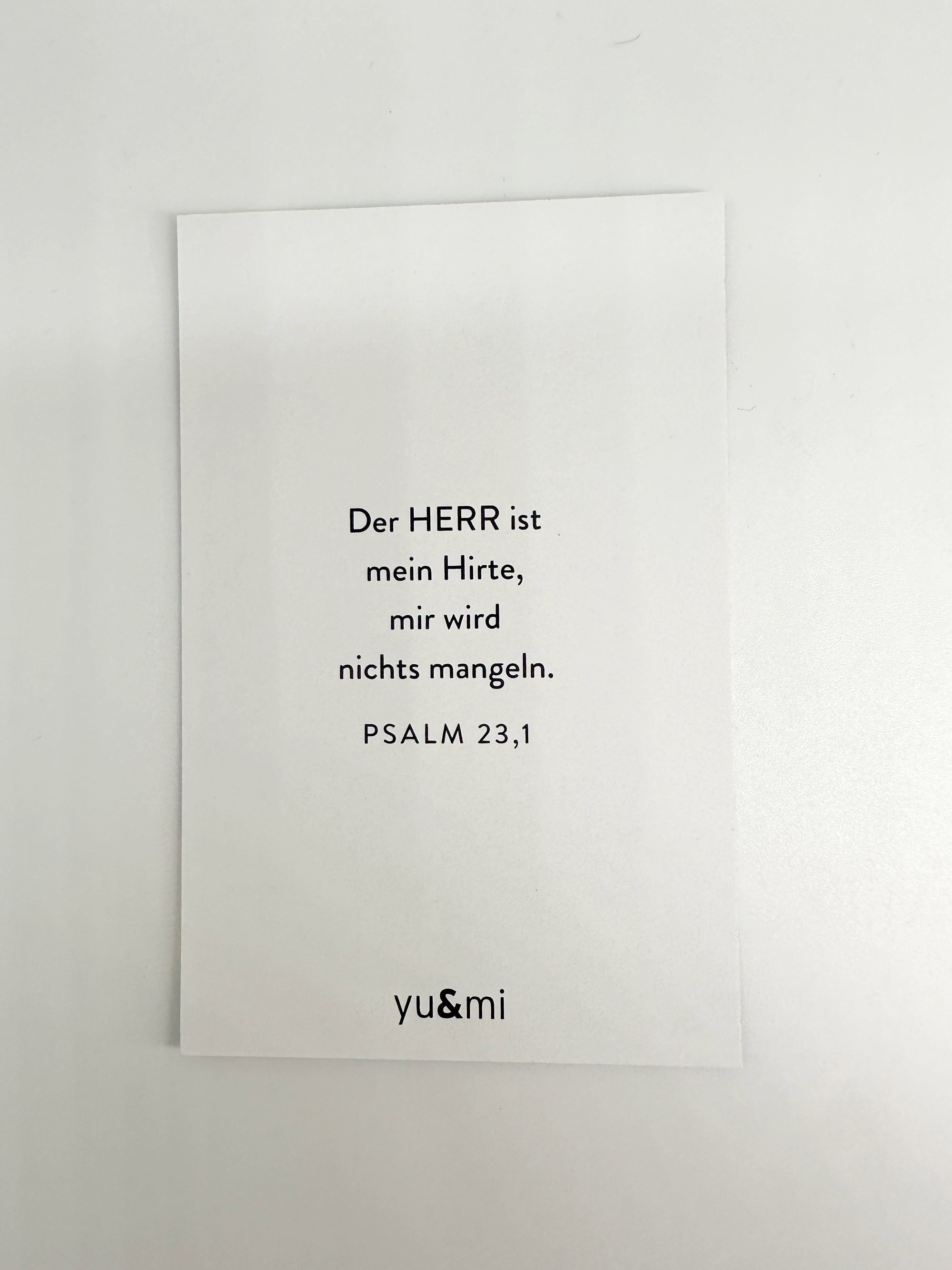 "Ich bin versorgt" - Minikärtchen aus der Serie "Ich bin"